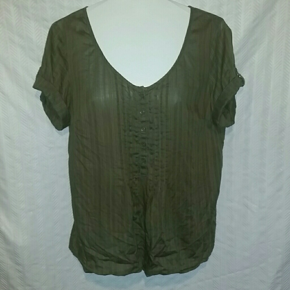 EC Tunic top with roll up sleeves